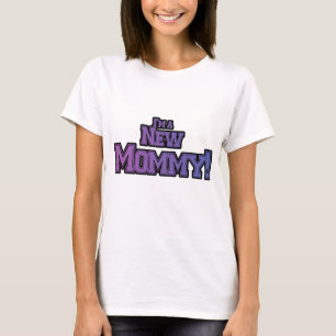 Morado Soy una nueva mami camisetas y regalos