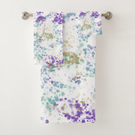 Morado Turquesa Dorado Grungy Moderno Splash