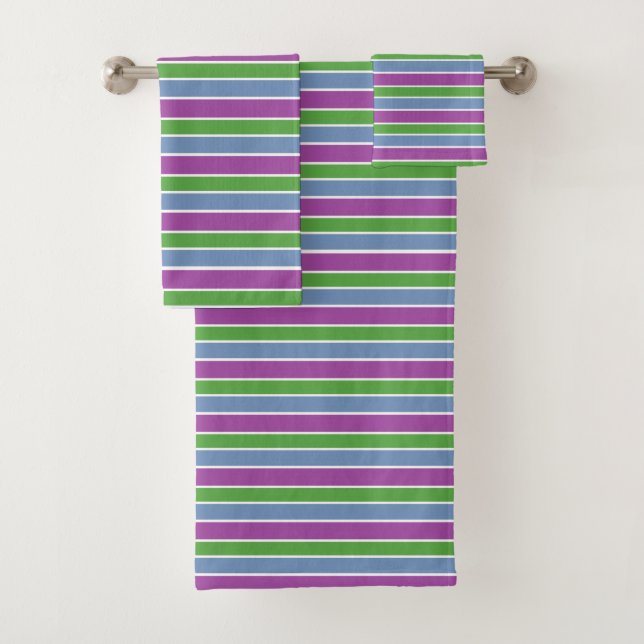 Morado Verde Azul Rayado (In situ)