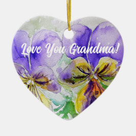 Morado Viola Floral Te Ama Decoración Abuela