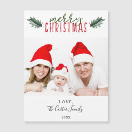 Morales modernos sencillos Navidad Holly acuarela