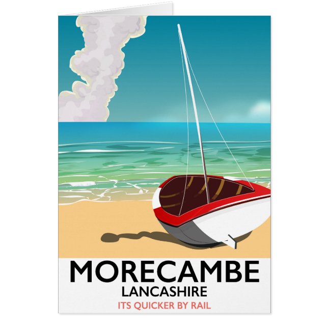 Morecambe, afiche de viajes a la costa de Lancashi (Frente)