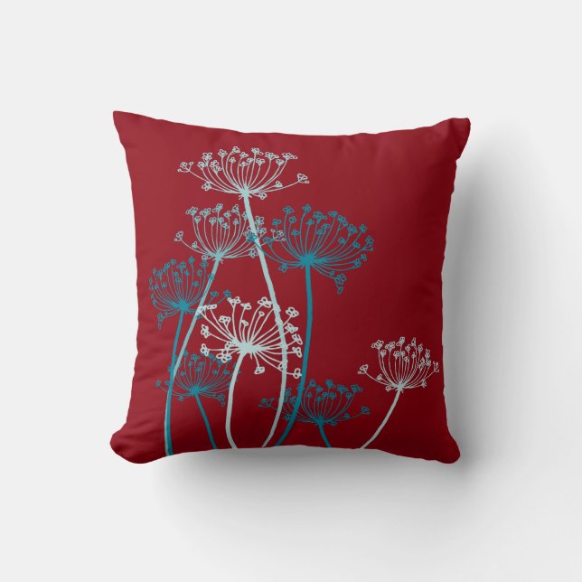 Morena marsala aqua vaca perejil almohada (Anverso)