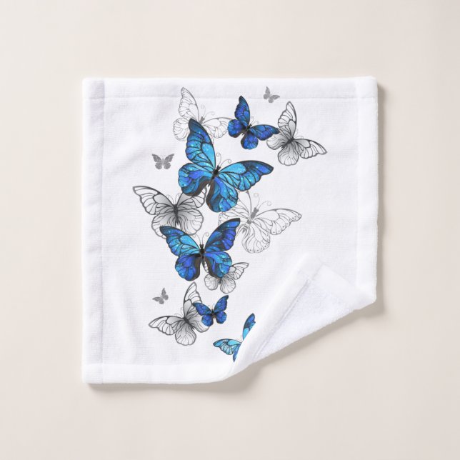 Morfo de las mariposas voladoras azules (Toallita)