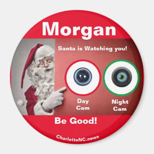 MORGAN Santa mira el imán