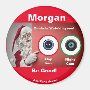 Morgan Santa mira el imán