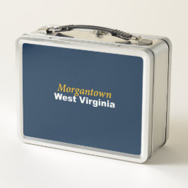 Morgantown, West Virginia Metalizado Lunch Box