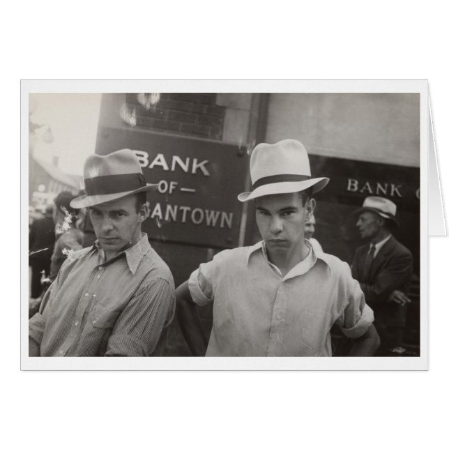 Morgantown West Virginia por Walker Evans Card (Anverso (Horizontal))