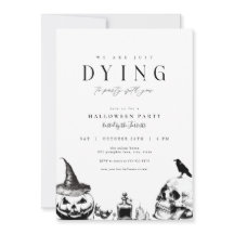 Morir a Fiesta Invitación de la fiesta de Hallowee