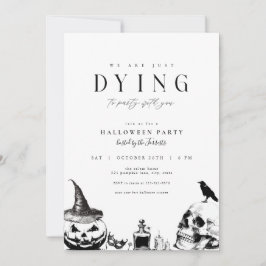 Morir a Fiesta Invitación de la fiesta de Hallowee