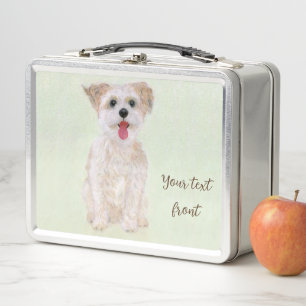 Morkie Dog Metalizado Lunch Box