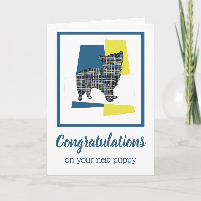 Morkie Puppy Dog Felicitaciones Tarjeta de Saludo (Anverso)