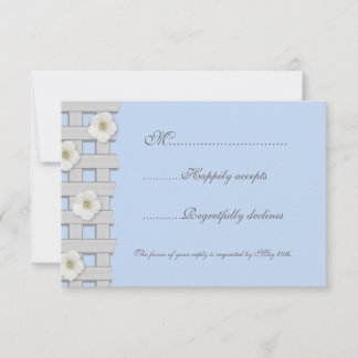 Morning Glory Trellis Wedding RSVP