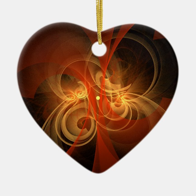 Morning Magic Resumen Ornamento del Corazón del Ar (Frente)