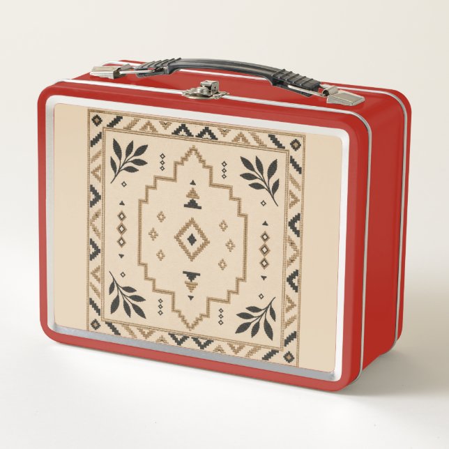 Moroccan Geometric Medallion Sand Elegant Tote Bag (Anverso)