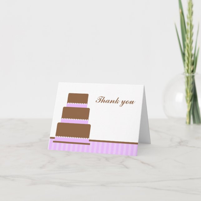 Morple Birday Cake Notas de agradecimiento (Anverso)