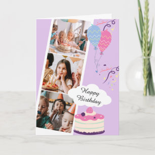 Morple Fun Happy Birthday Tarjeta de felicitación