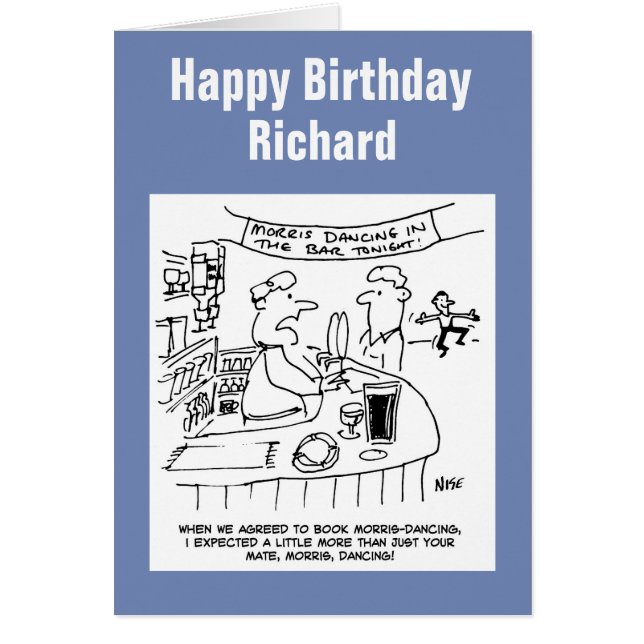 Morris bailando en un pub (Frente)