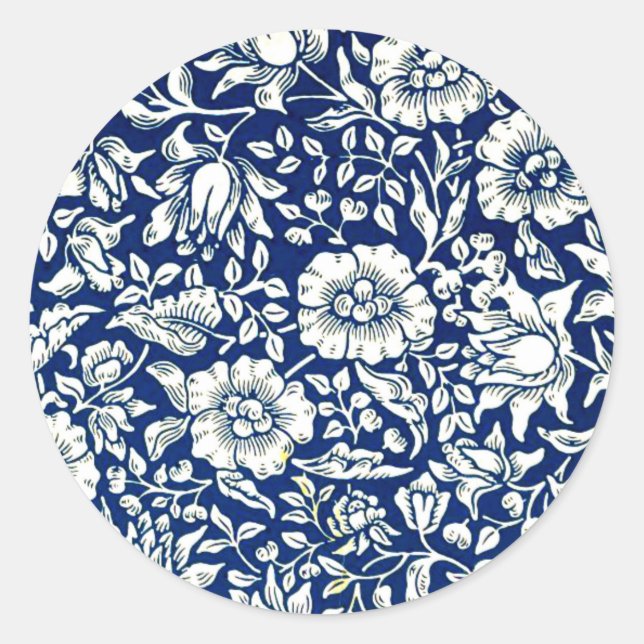 Morris - Hoja Pegatina malvada azul (Anverso)