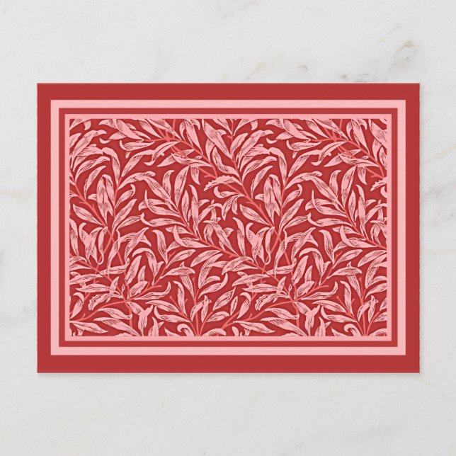 Morris - Tejido en una postal de malva profunda (Anverso)