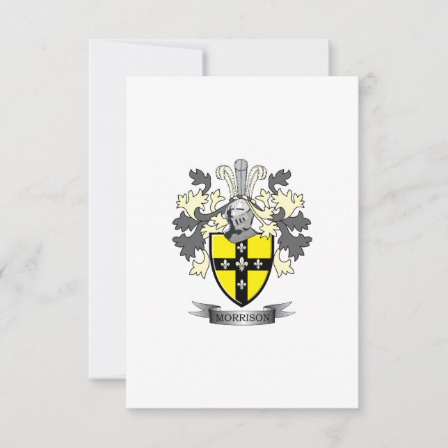 Morrison Family Crest Coat of Arms (Anverso)