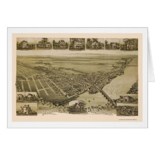 Morrisville, mapa panorámico del PA - 1893