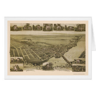 Morrisville, mapa panorámico del PA - 1893