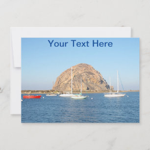 Morro Rock personalizable, tarjeta de California