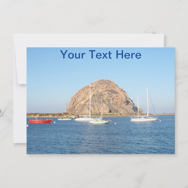 Morro Rock personalizable, tarjeta de California (Anverso)