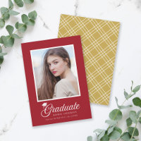 Mortarboard Script Editable Colores Foto Graduada