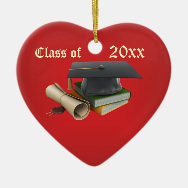 Mortero de la graduación y ornamento del diploma (Frente)