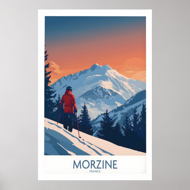 Morzine Impresión de Esquí - Francia 1 (Frente)
