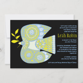 MOSAIC DOVE of PEACE Bat Mitzvah Invitación