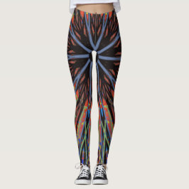 Mosaic Mandala Blue y Purple Leggings