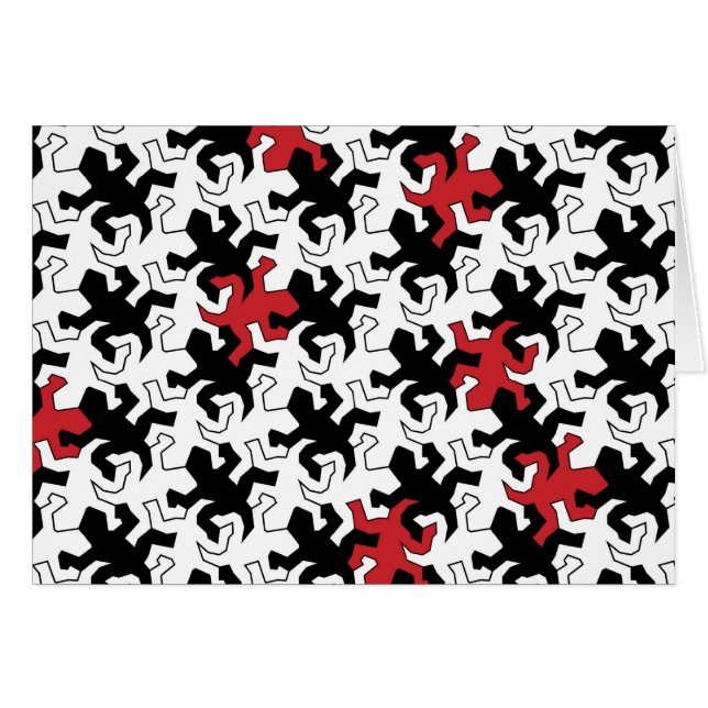 Mosaic salamanquesa - hablas black white (Anverso (Horizontal))