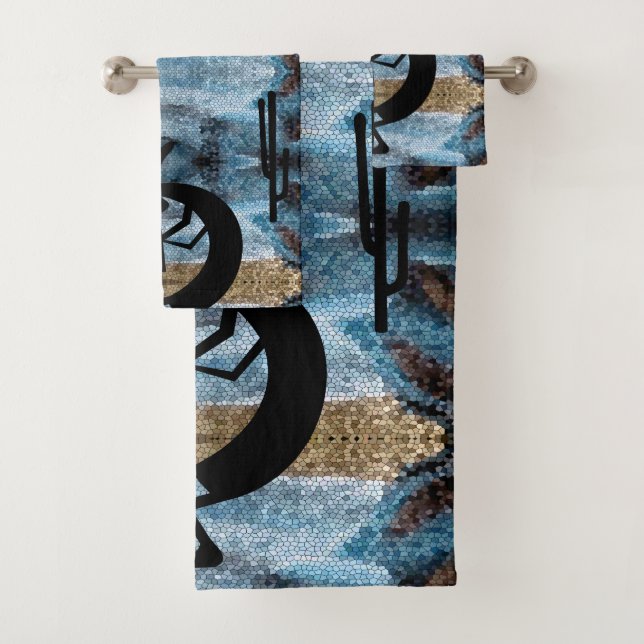 Mosaico azul del desierto del suroeste de Kokopell (In situ)