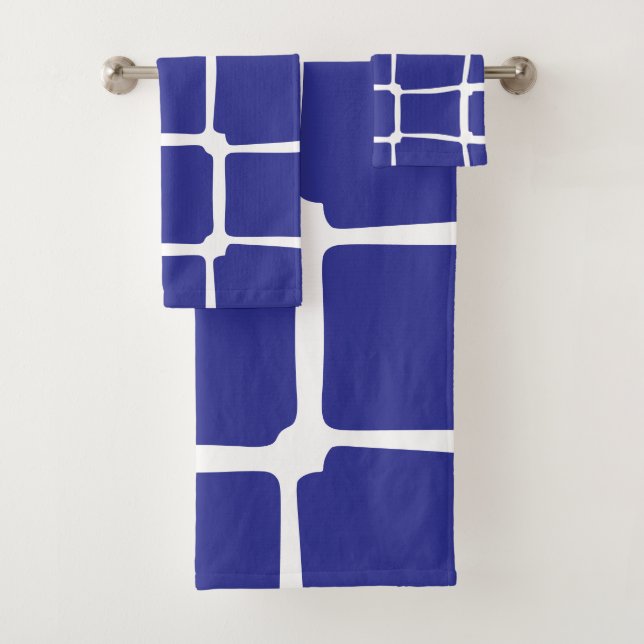 Mosaico Blue Uneven Squares (In situ)