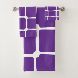 Mosaico de cuadrado desigual púrpura