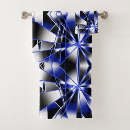 Mosaico de dibujo mecánico de gradiente azul relle