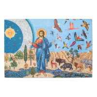 Mosaico de génesis 30"x 20" arte mural Metalizado