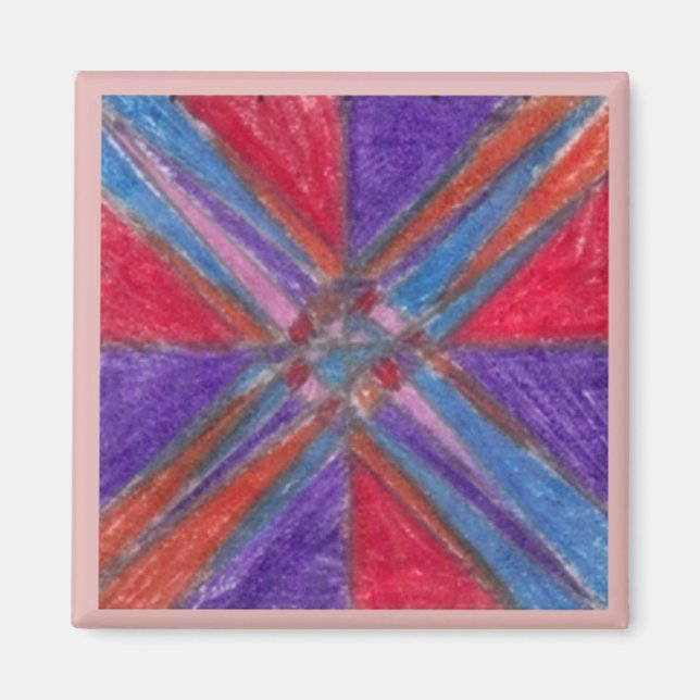 Mosaico de imán geométrico (Frente)