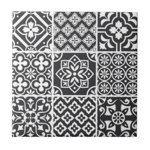 Mosaico de Mayólica Azulejo Monocromo Mediterráneo