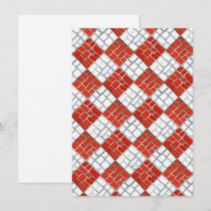 MOSAICO DE VERIFICACIÓN ROJO 4.5x6.25 Tarjeta plan