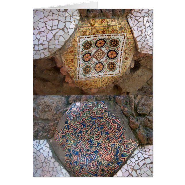 Mosaico del arco iris de Parc Guell (Frente)