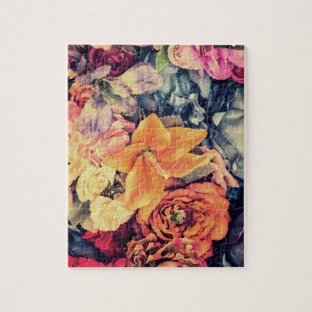 Mosaico Flores de Otoño Rompecabezas (Vertical)