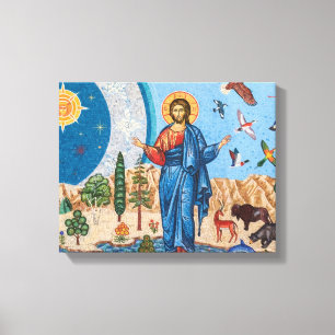 Mosaico Génesis Lienzo Premium Enrollado (Brillo)