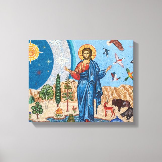 Mosaico Génesis Lienzo Premium Enrollado (Brillo) (Anverso)