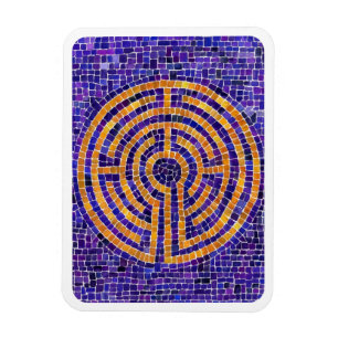 MOSAICO LABERINTO Imán Flexible 3x4 - Blanco