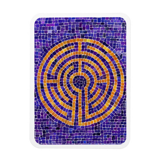 MOSAICO LABERINTO Imán Flexible 3x4 - Blanco (Vertical)