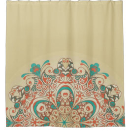Mosaico Mandala Kaleidoscope - Cortina de ducha